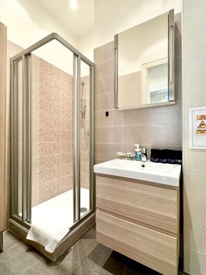 Shower, hair dryer