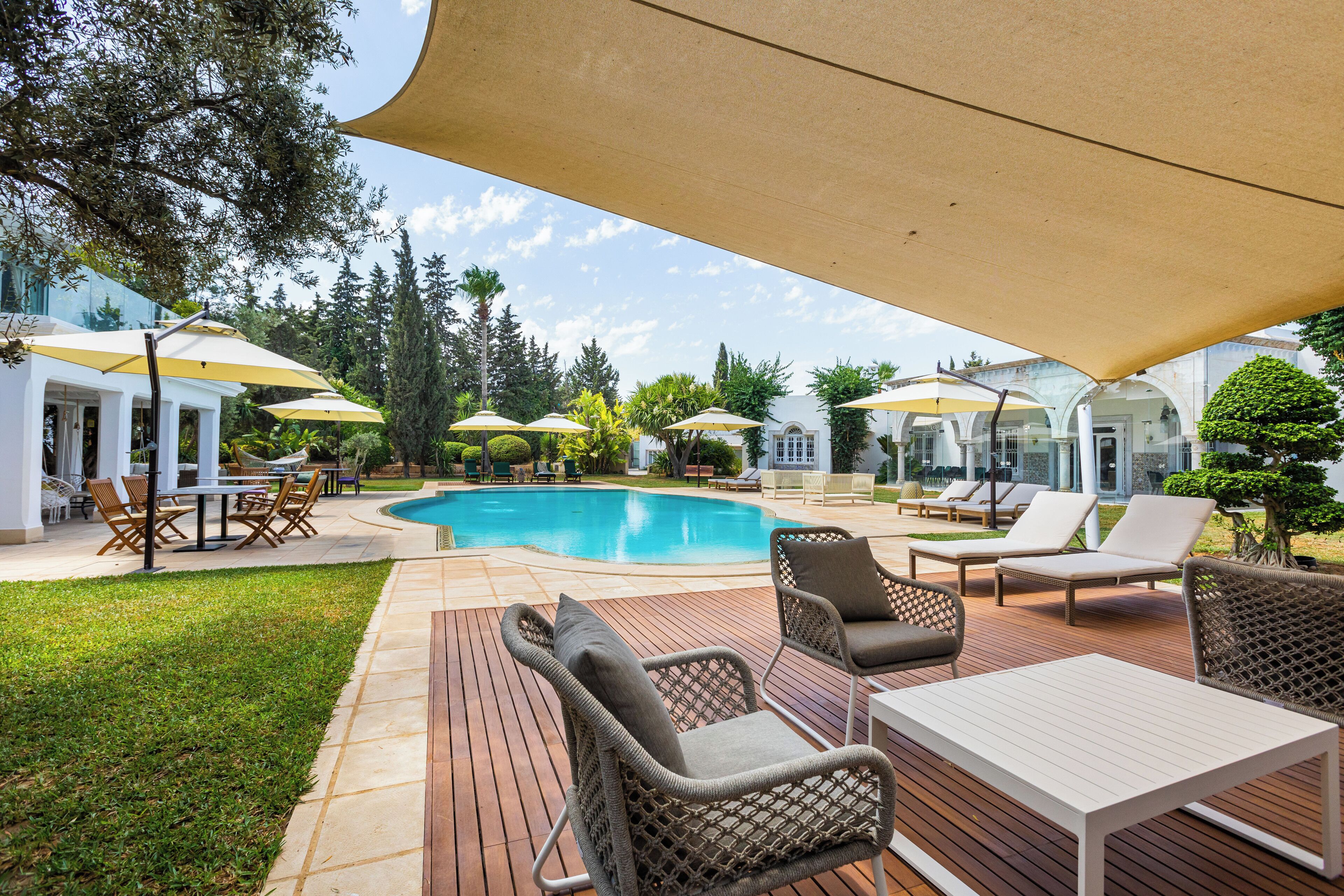 2 個室外泳池；泳池傘、躺椅