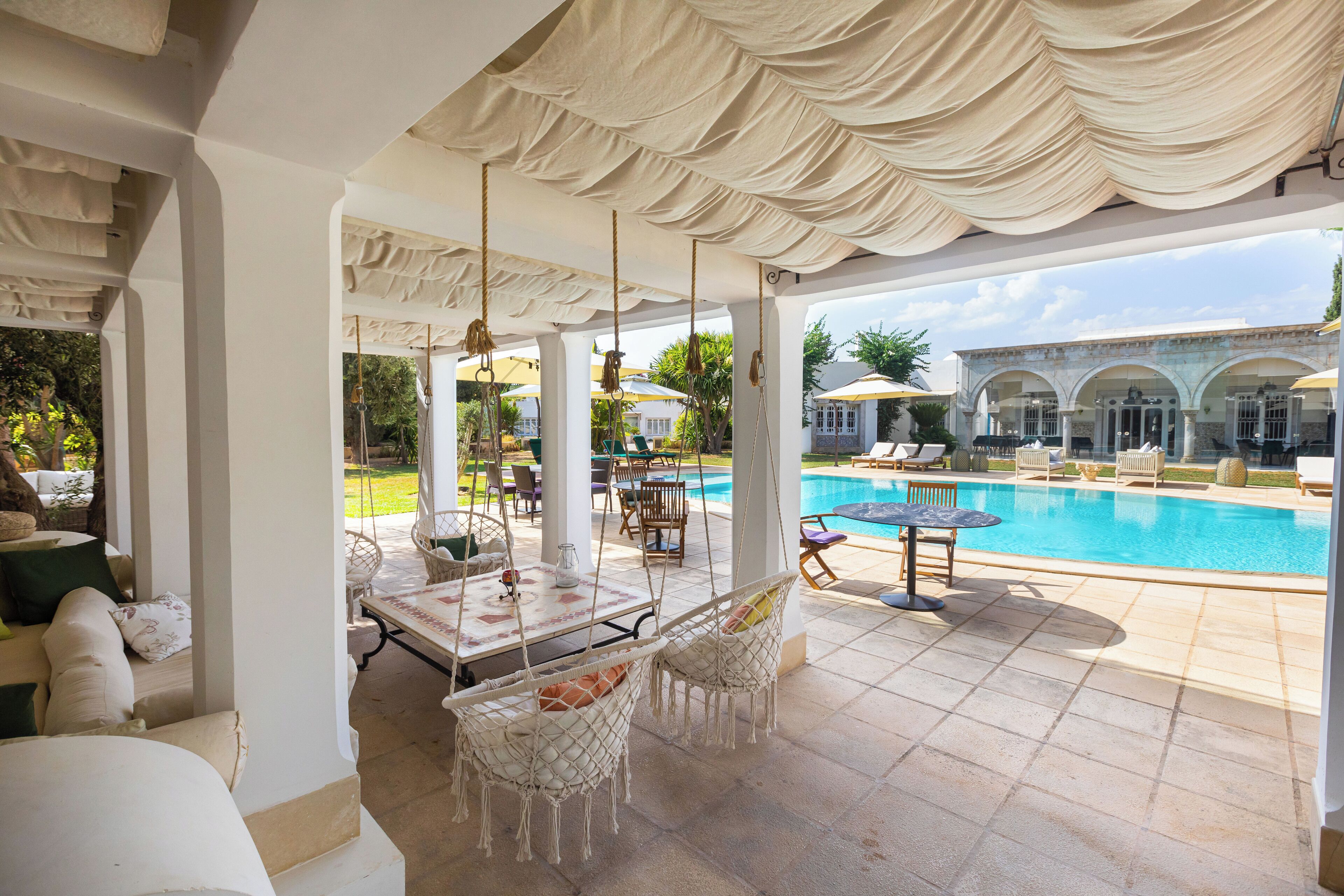 2 outdoor pools, pool umbrellas, sun loungers