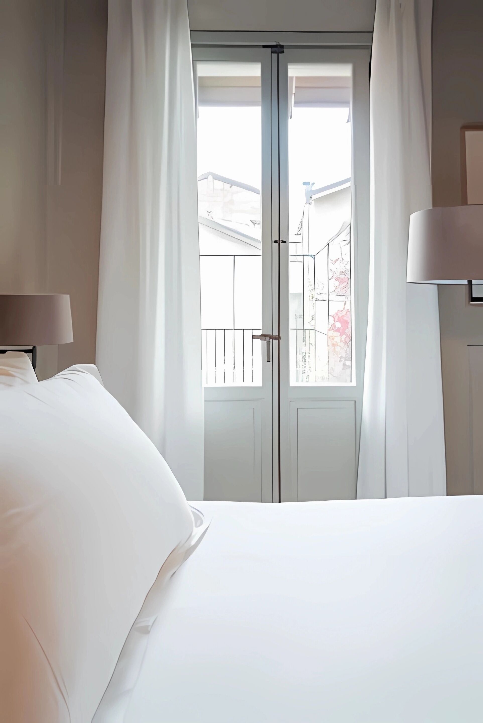 Premium bedding, down duvets, memory-foam beds, desk