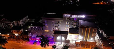 Majoituspaikan julkisivu