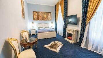 Deluxe-Doppelzimmer, 1 Queen-Bett und Schlafsofa, Parkblick | 1 Schlafzimmer, kostenloses WLAN