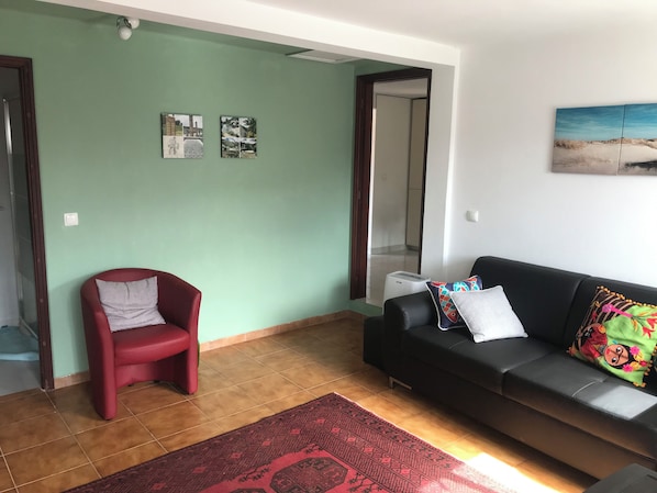 Ferienhaus | Wohnbereich | Kamin
