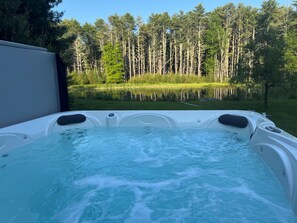 Outdoor spa tub - Waterfront 1900s · Hot Tub · Eldred Homestead (Eldred)