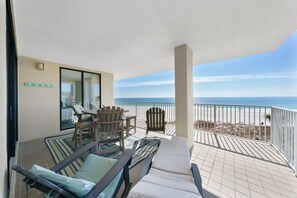 Signature Condo, 3 Bedrooms, Balcony, Beach View | Balcony - Shoalwater 406 (Orange Beach)