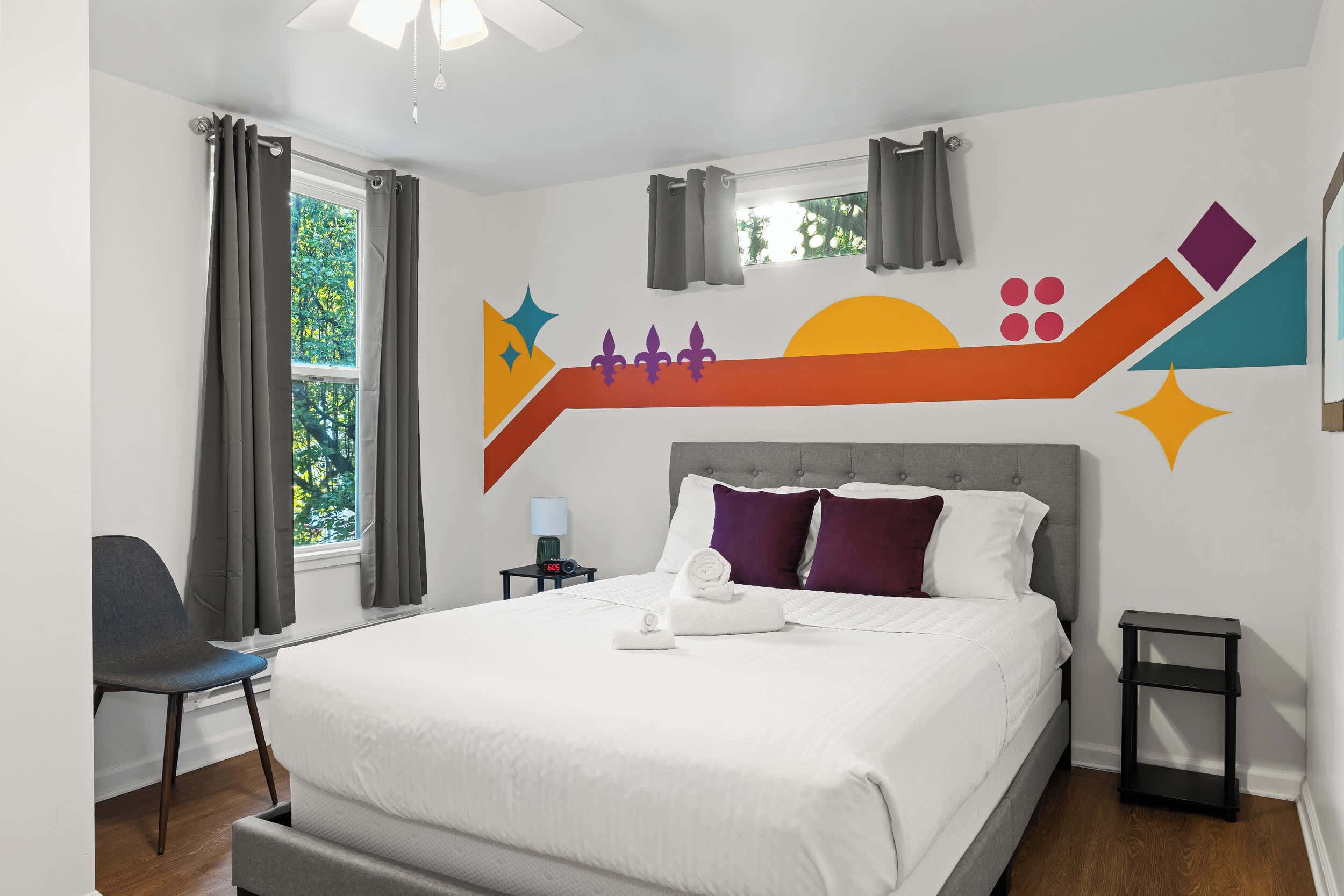 1 chambre, fer et planche à repasser, Wi-Fi, draps fournis