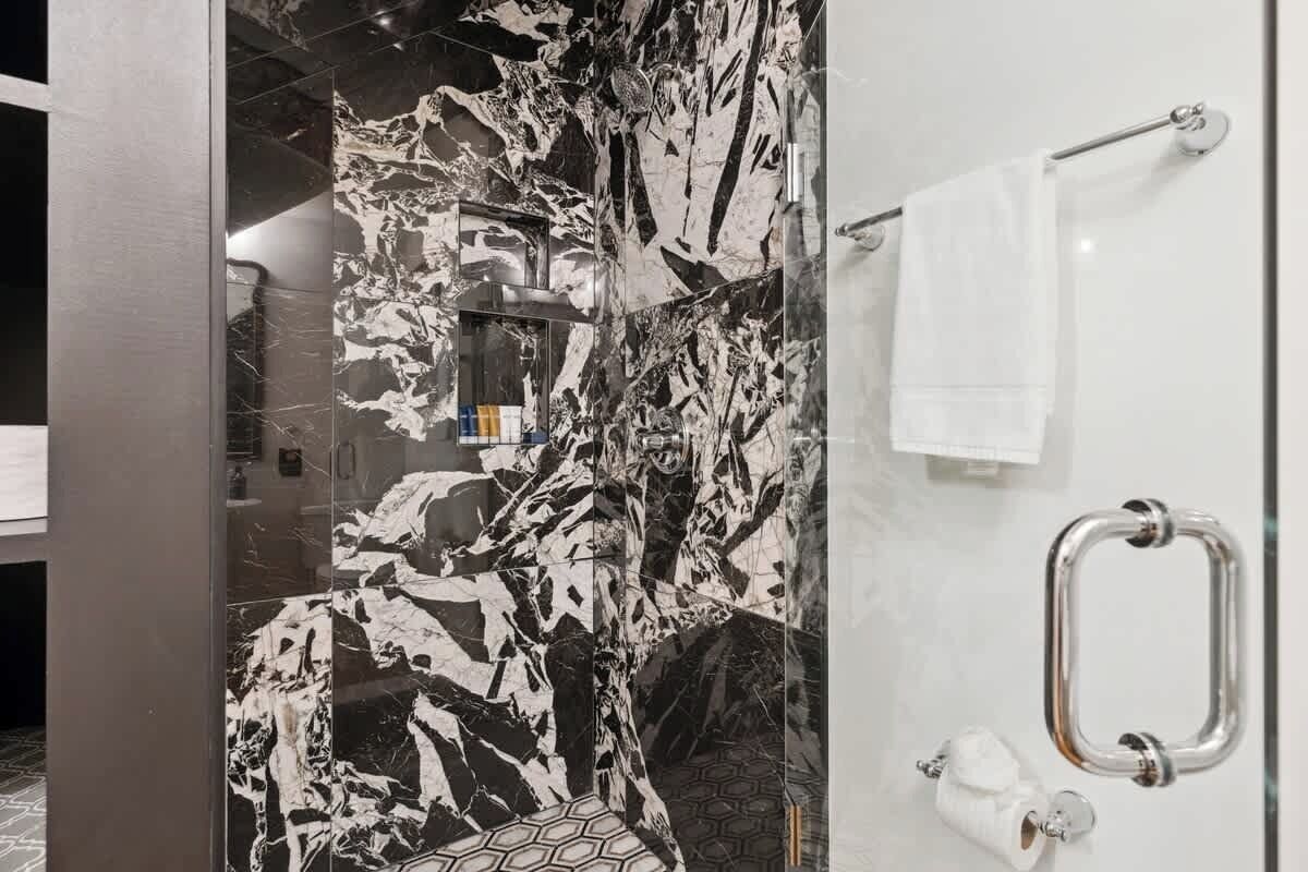 Shower, hair dryer