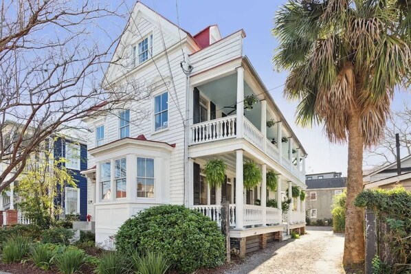 Exterior - Sweetgrass House | Historic Gem w/ Charming Porch! (Charleston)