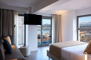 Sábanas de algodón egipcio, ropa de cama de alta calidad y minibar 