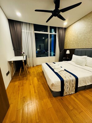 Standard Apartment, City View | 3 bedrooms, in-room safe, blackout drapes, iron/ironing board - Vortex Suites KLCC by Rit Villa (Kuala Lumpur)