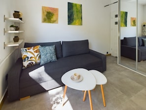 Studio, balkong | Oppholdsrom