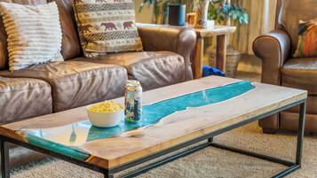 TV, fireplace, stereo, offices