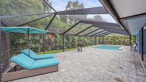 A heated pool