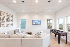 House, Multiple Beds, Pool Access, Pool View (Beach to Bay) | Living area - Beach to Bay - Ocean Views! Private Pool! (Port Aransas)