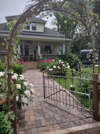 Property grounds. Relax in our Bear's Den Room in the Lower Lodge at The Cobblestone Bed & Breakfast