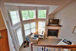 Condo, Multiple Beds, Fireplace, Golf View (Unit 207 2 BDRM/ 2 BA) | Living area | 42-inch TV with cable channels - Unit 207 2 Bdrm/ 2 BA (Birchwood)