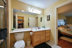 Condo, Multiple Beds, Hot Tub, Golf View (Unit 109 2 BDRM/ 2 BA) | Bathroom | Towels - Unit 109 2 Bdrm/ 2 BA (Birchwood)