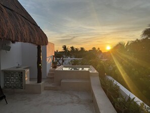 Terrace/patio - Villa Loch , con Vista y a Pasos del mar (Progreso)
