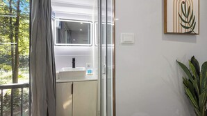 Interior - Hidden Gem Tiny House, Outdoor Screened-In Kitchen (Sears)