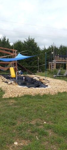Busy B's Electrified Landing Campsite at B Berry Farms & Co.