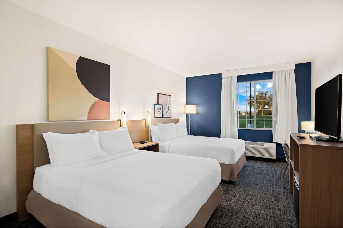 Chambre, 2 grands lits