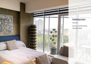 Superior Apartment, 1 Bedroom, Balcony, City View | 1 bedroom, blackout drapes, free WiFi - Icon Cibeles heart of La Roma (Mexico City)