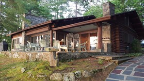 Outdoor dining - Nob's End - A Piece of Paradise on east side of Lake George, NY (Pilot Knob)