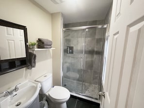 シャワー、ヘアドライヤー、タオル、石鹸