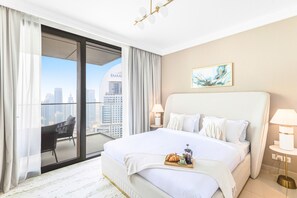 2 bedrooms, in-room safe, iron/ironing board, free WiFi - Superb 2BR w/Burj Khalifa & Fountain View (Dubai)