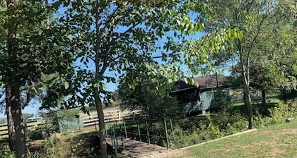 Rustic River Front cabin 5 minutes away from I77 & 10 minutes from town.