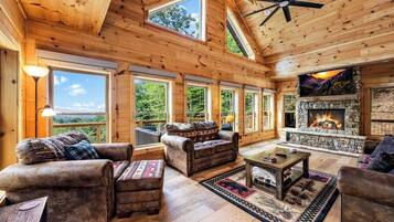 Smart TV, fireplace, table tennis