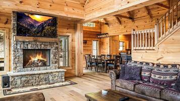 Smart TV, fireplace, table tennis