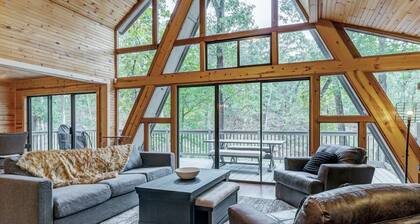 Waterfront A-Frame with Hot Tub