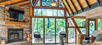 Lakefront A-Frame with Private Dock
