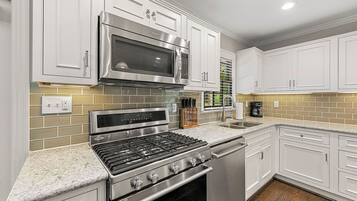 Microwave, oven, stovetop, dishwasher