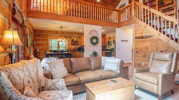 TV, fireplace, DVD player, books