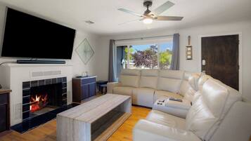 Télévision, cheminée, jeux vidéo, chaßne hi-fi