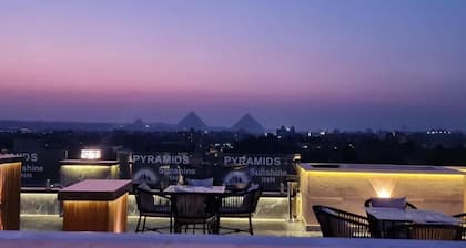 Pyramids sunshine view