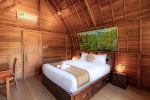 Chambre Deluxe Double ou avec lits jumeaux, balcon | Wi-Fi gratuit, draps fournis