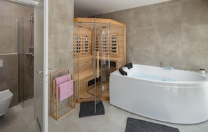 Shower, hair dryer