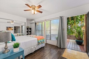1 bedroom, iron/ironing board, Internet, bed sheets - KVL 105 Stylish Stay w Lanai + AC Walk2Beach (Kihei)