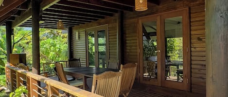 Family House, 3 Bedrooms, Garden View, Mezzanine | Living area | Flat-screen TV