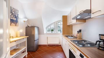 Fridge, oven, stovetop, dishwasher