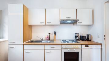 Fridge, oven, stovetop, dishwasher