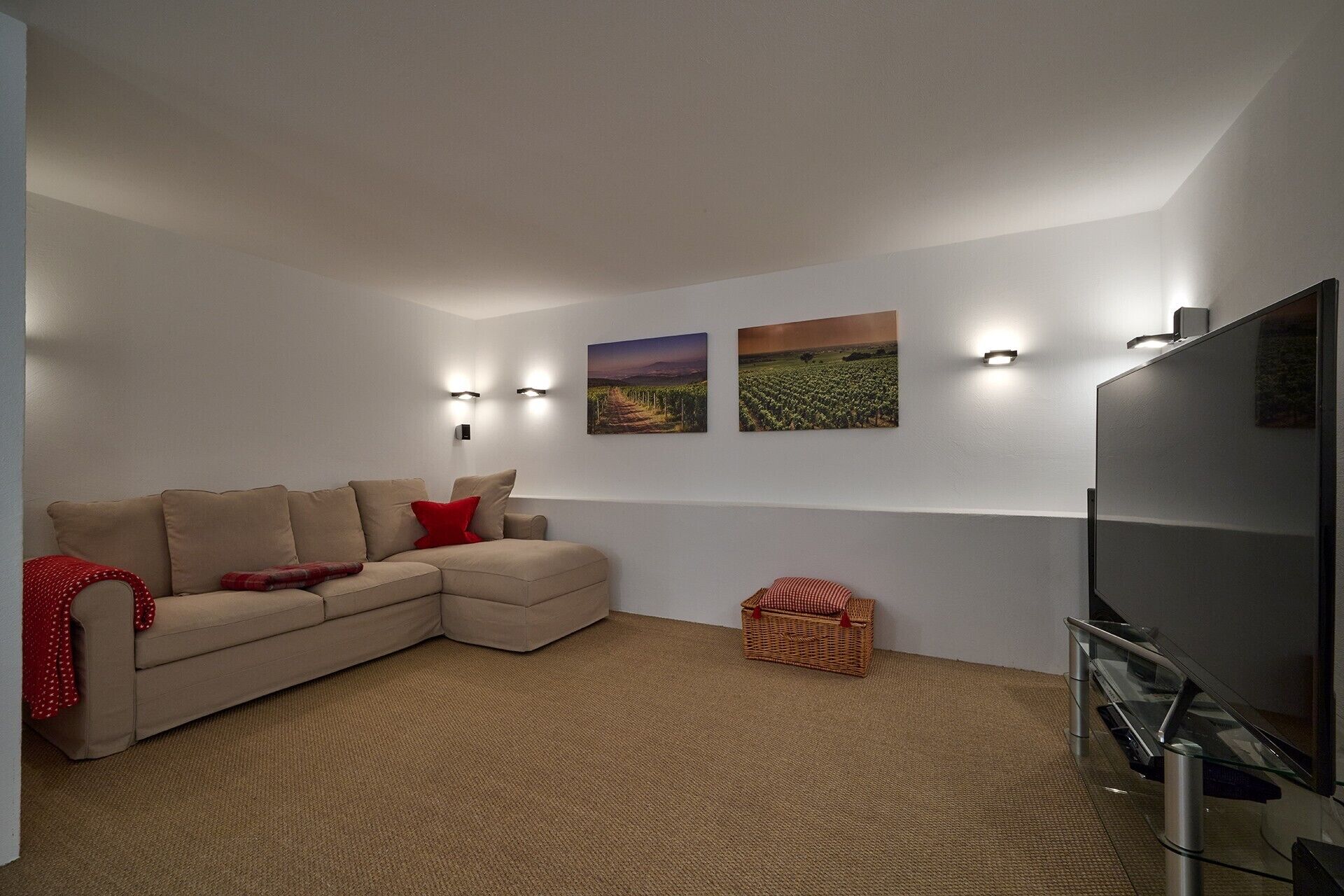 Fernseher, Kamin