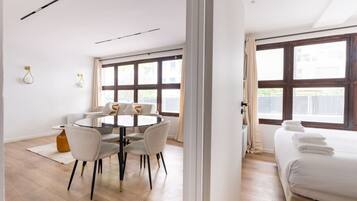 2 bedrooms, iron/ironing board, travel crib, WiFi