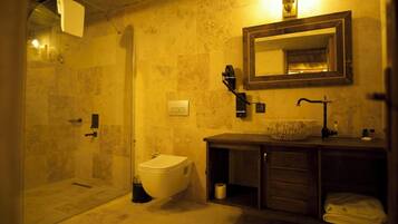 Standard Triple Room, Balcony, Mountain View | Bathroom | Shower, free toiletries, hair dryer, slippers