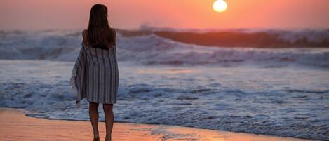 On the beach
