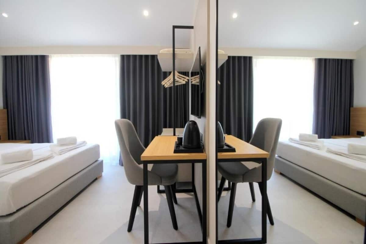 Minibar, in-room safe, desk, blackout curtains
