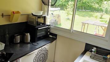 Microwave, oven, stovetop, dishwasher